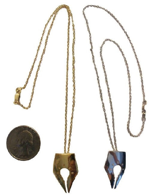 Pro-Truth Pledge Logo Pendant: Pen Tip & Light Bulb. Sterling Silver with 18K gold plate options-9