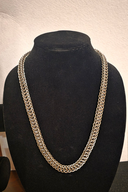 8mm(5/16th inch) Hand Made Stainless Steel Chainmail Necklace/Bracelet