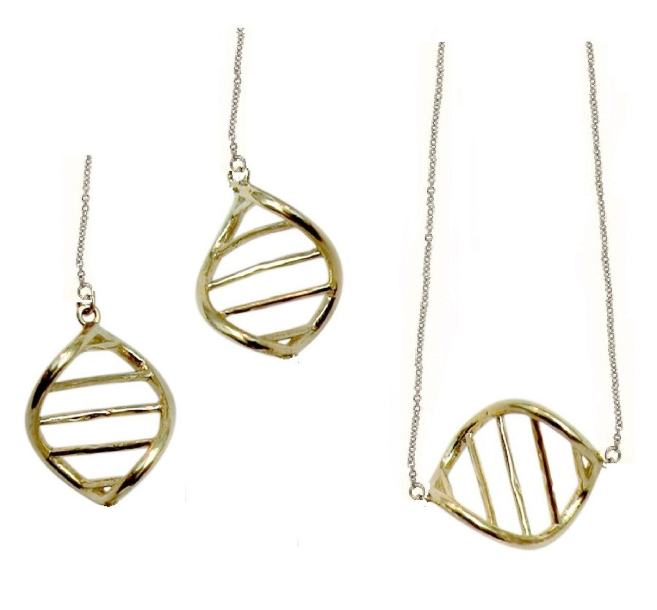 DNA Link- Earrings- 14K Gold