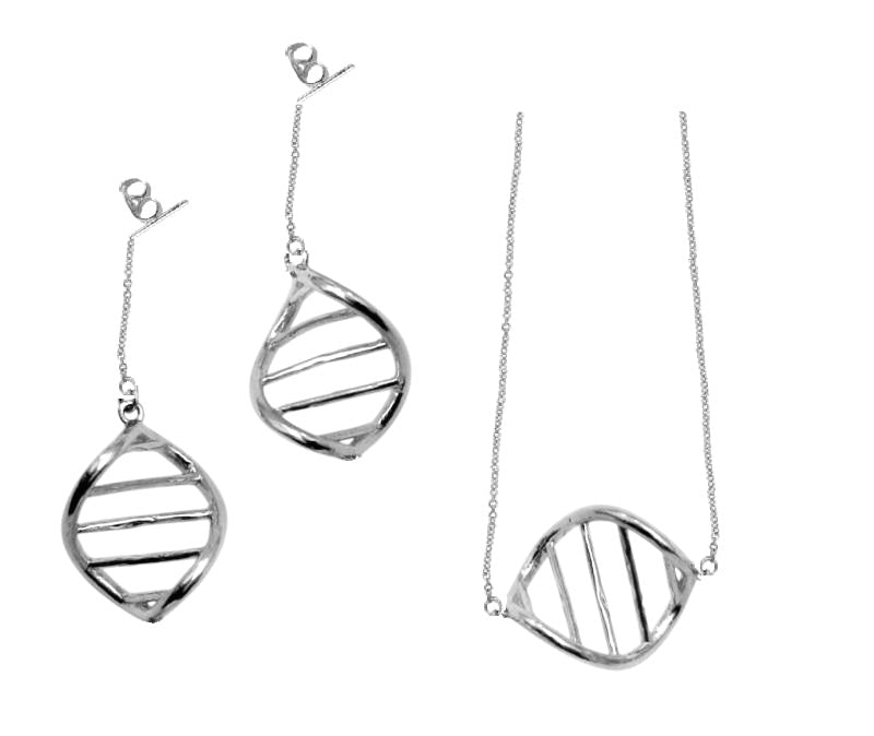 DNA Link- Earrings- 14K Gold-3