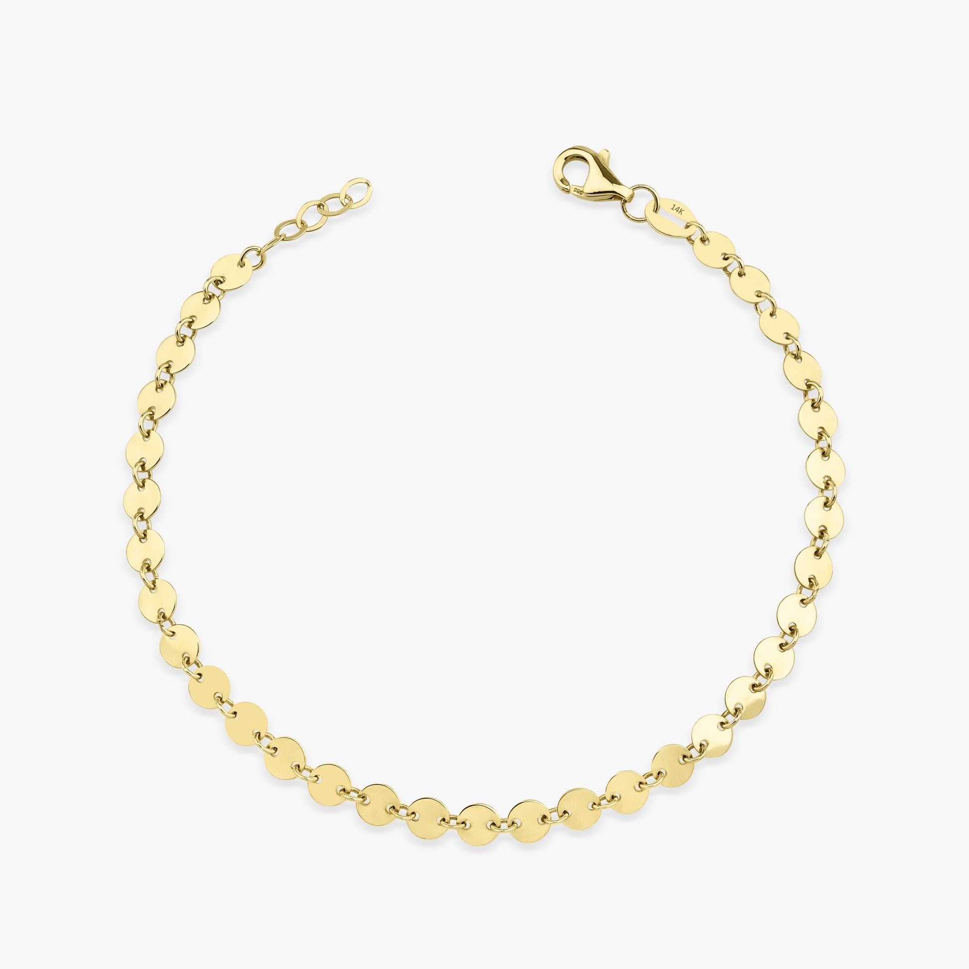 Circle Chain Bracelet in 14K Gold-0