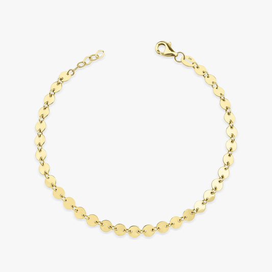 Circle Chain Bracelet in 14K Gold-0