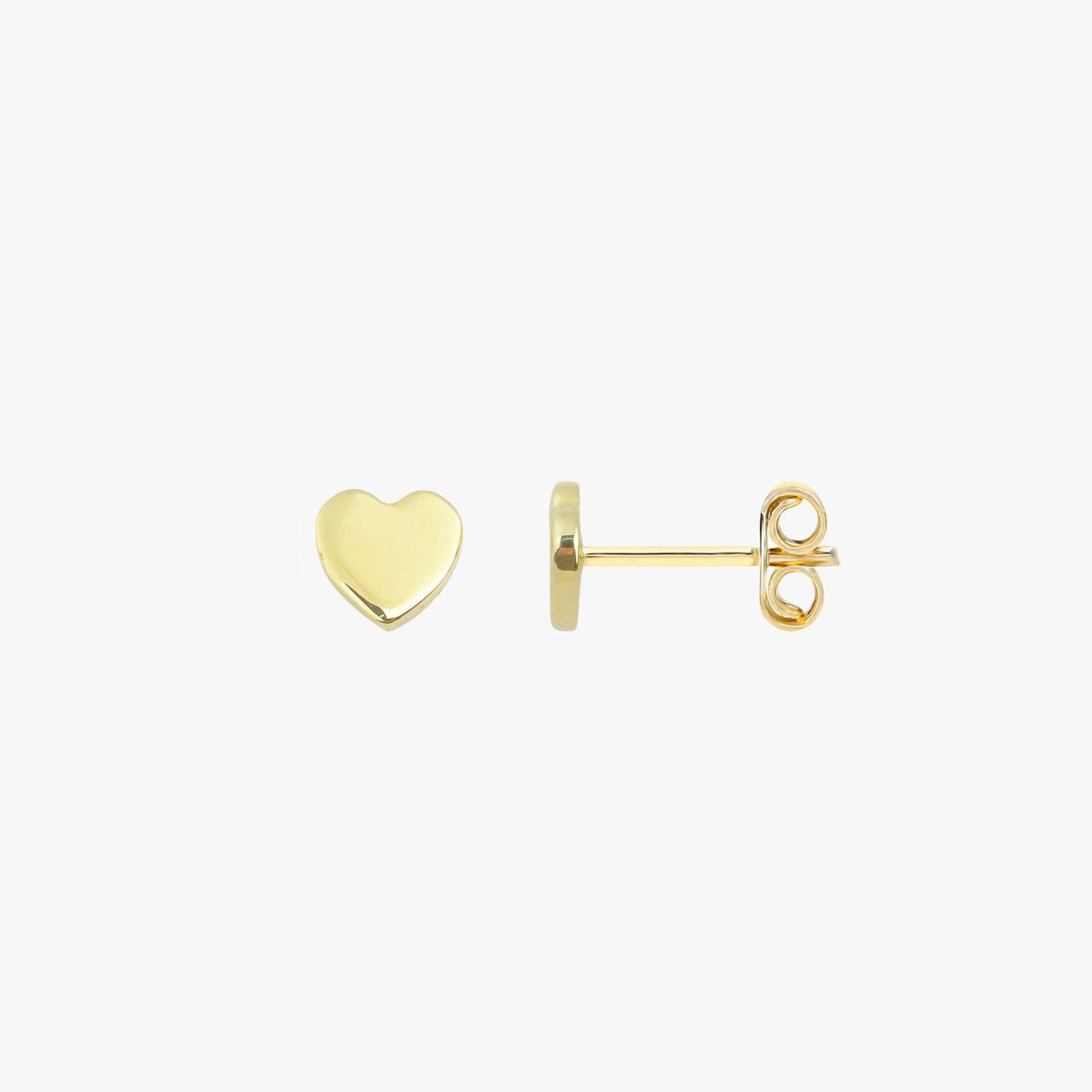 Heart Stud Earrings in 14K Gold-0