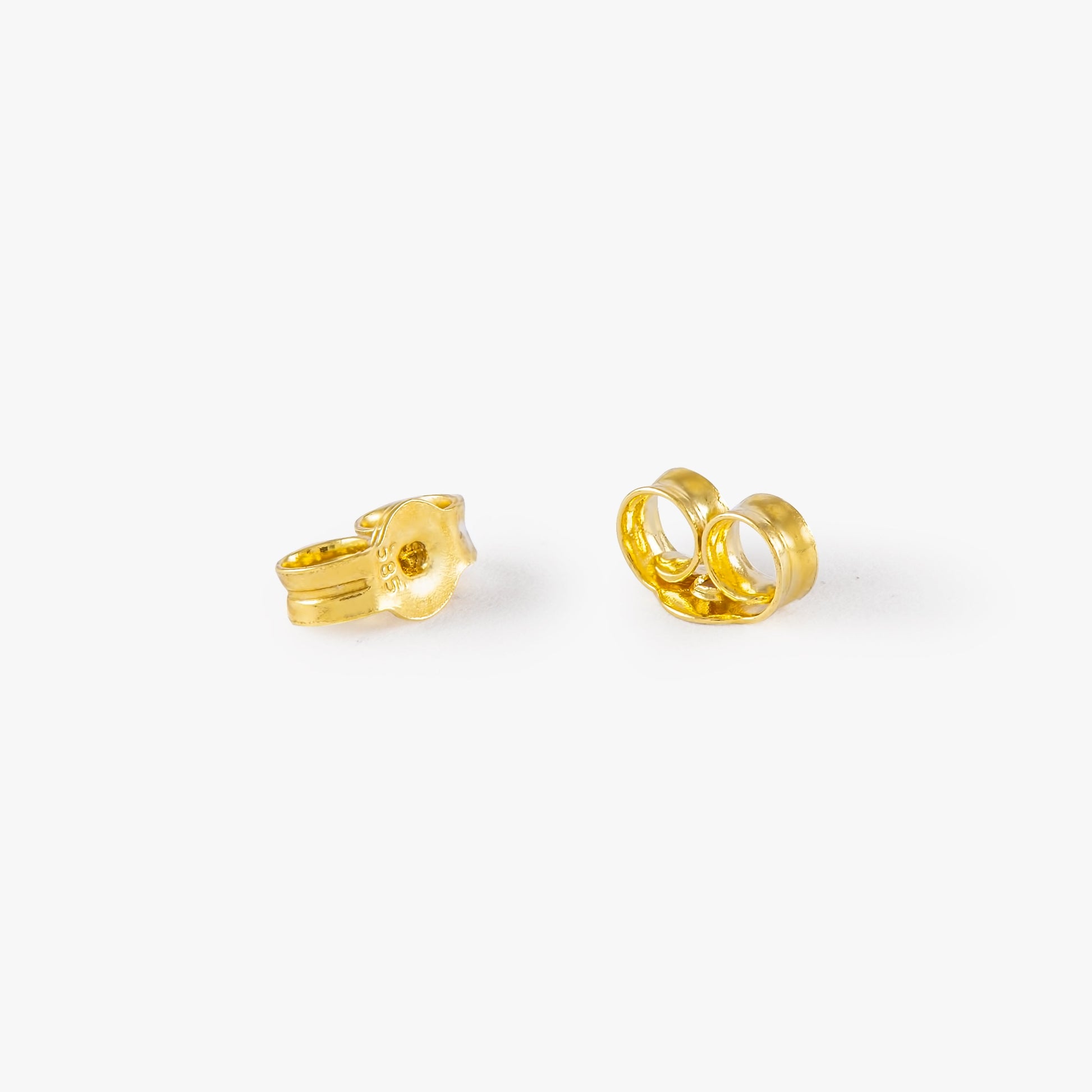 Heart Stud Earrings in 14K Gold-2