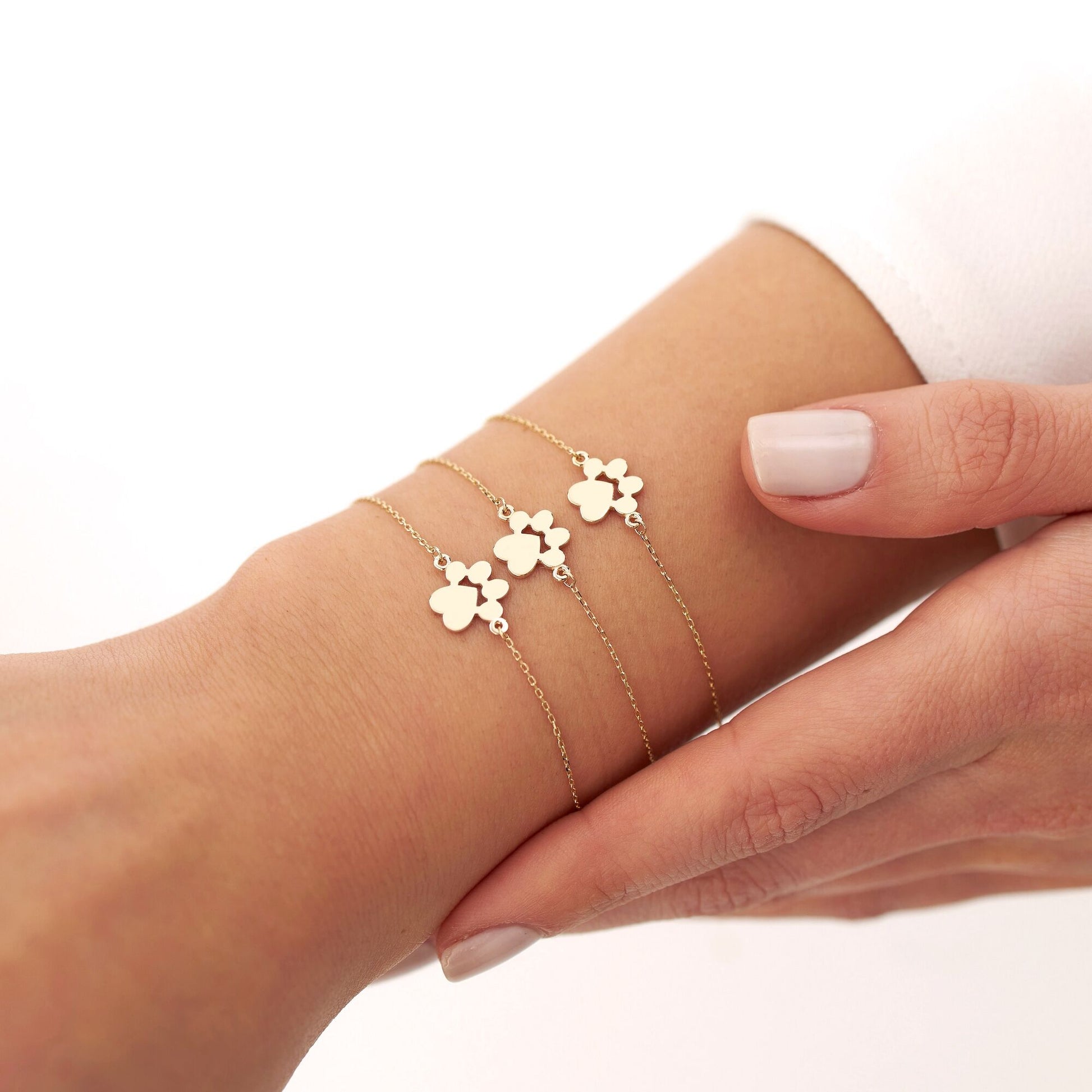 Paw Bracelet In 14K Gold-3
