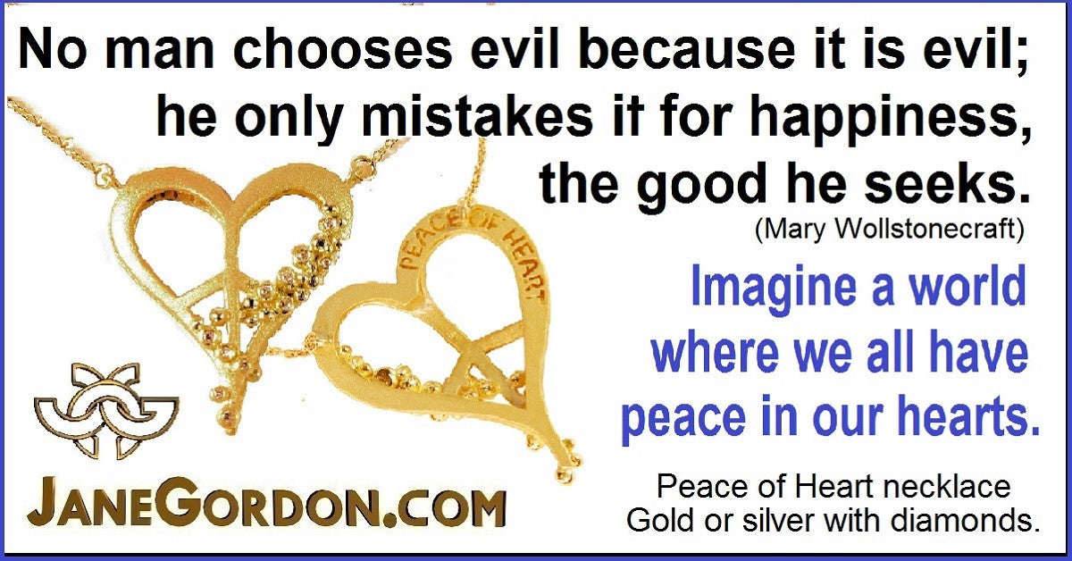 Peace of Heart Necklace-large-14K Gold with Abundance Overflowing Diamonds