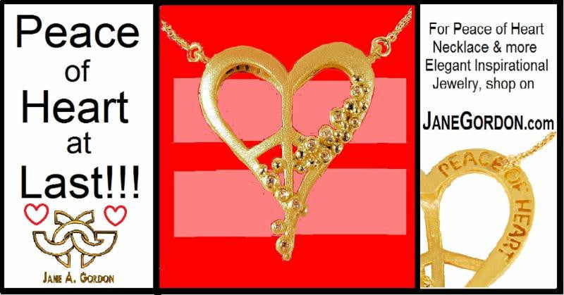 Peace of Heart Necklace-large-14K Gold with Abundance Overflowing Diamonds-5