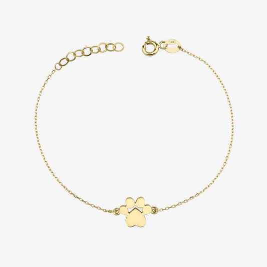 Paw Bracelet In 14K Gold-0
