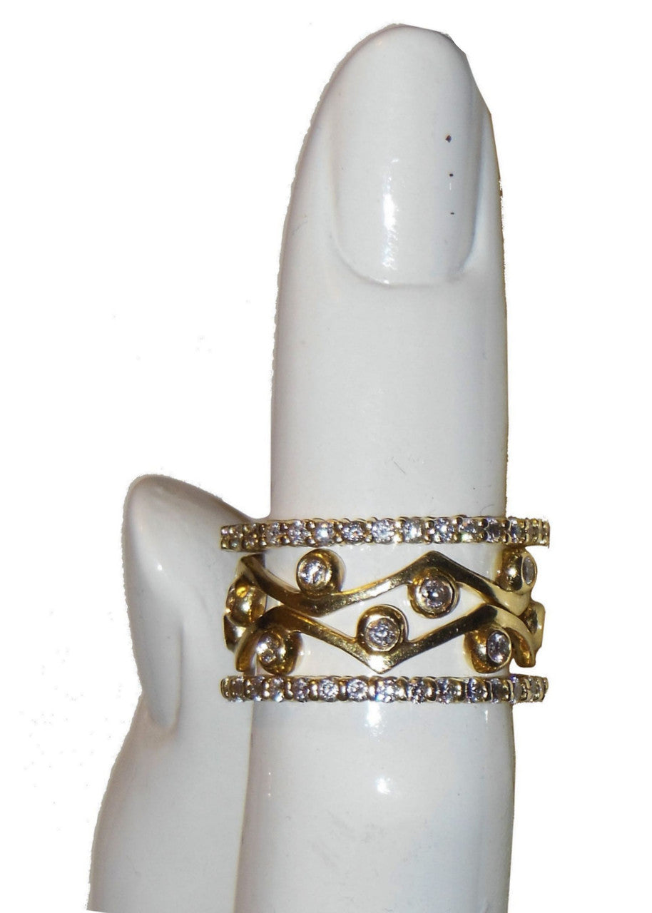 Stacking Rings-Eternity-White diamonds-18K-7