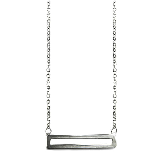 Sterling Silver Parallel Necklace-0