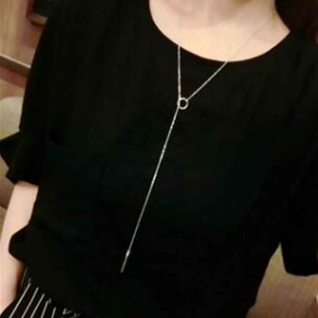 Sterling Silver Linked Necklace-2