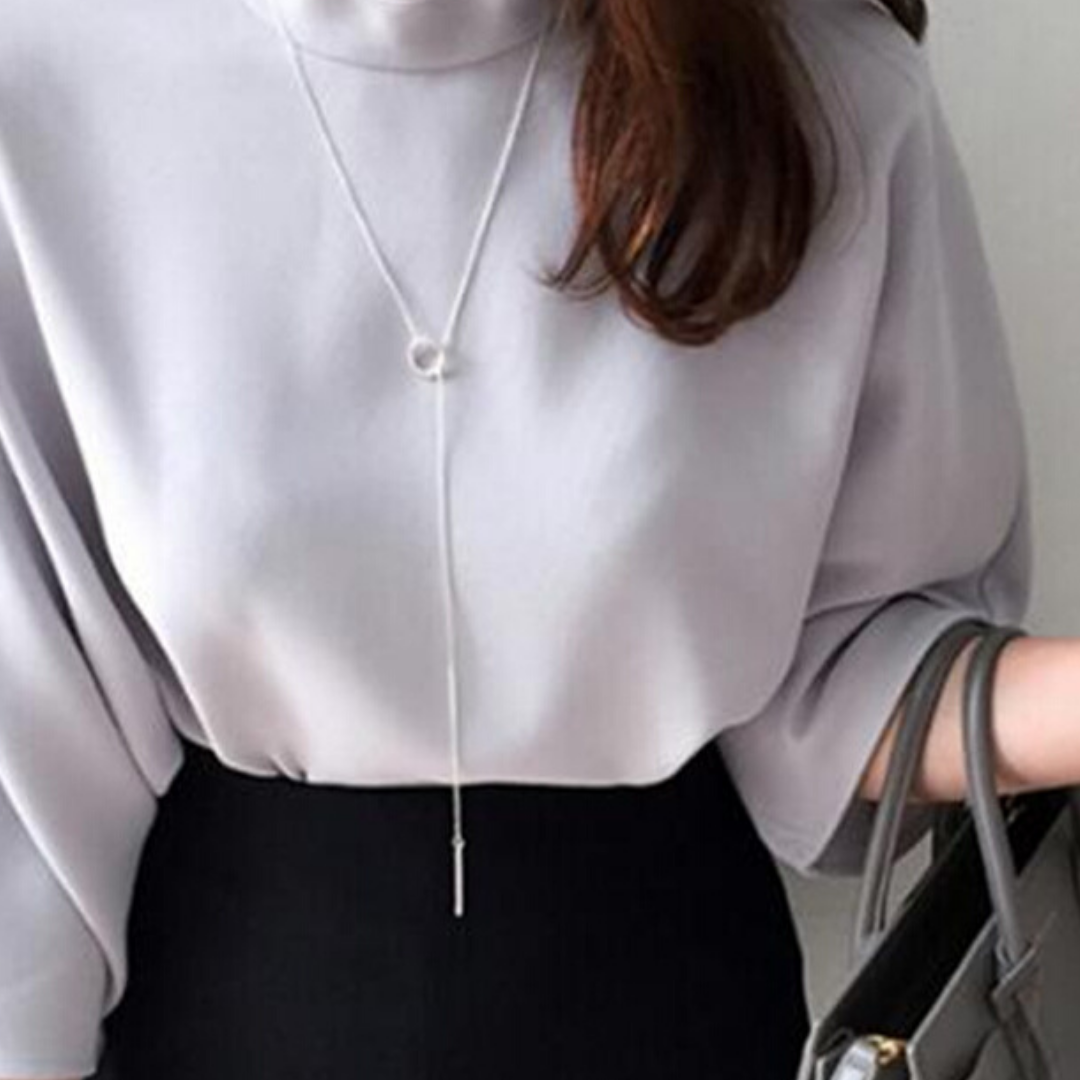 Sterling Silver Linked Necklace-3