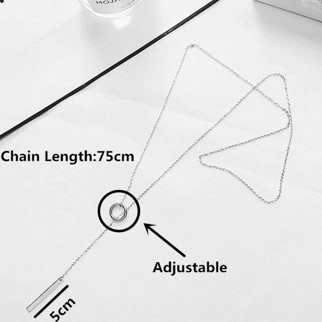 Sterling Silver Linked Necklace-4