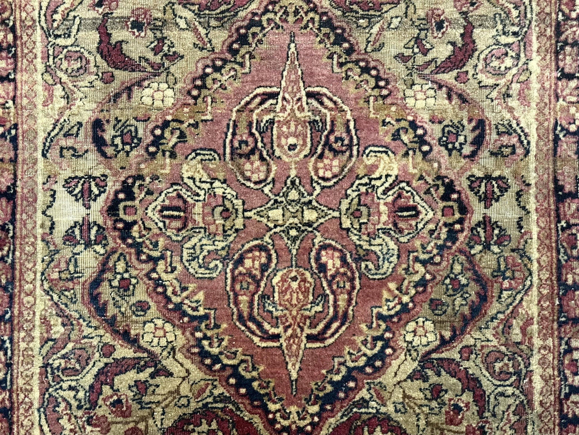 Antique Persian Lavar Rug 3x5, Persian Kerman Rug, Traditional Persian Carpet-3