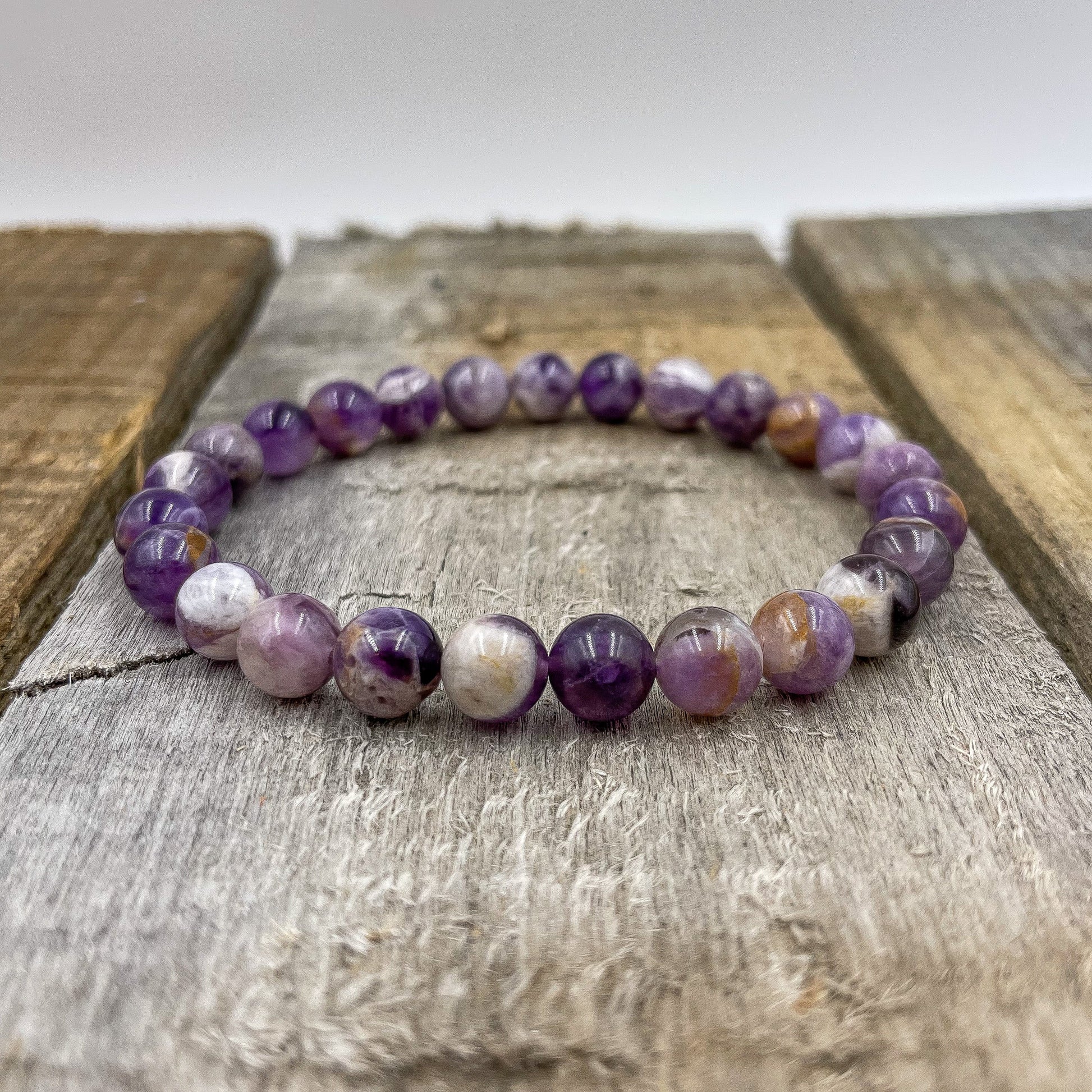 Union - Purple Amethyst Gemstone Beaded Bracelet-2