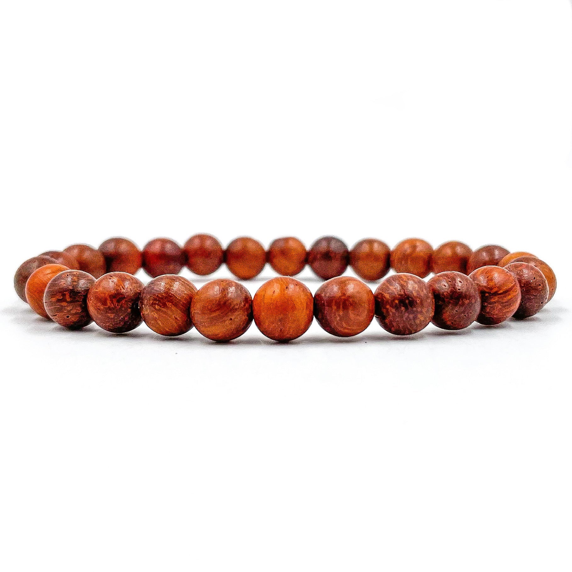 Union - Red Rosewood Mala Beaded Bracelet-0